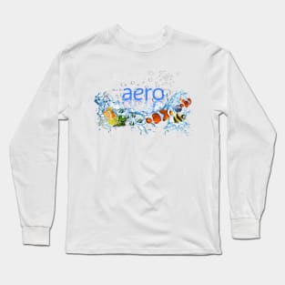 Frutiger Aero World Design Long Sleeve T-Shirt